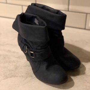 Rue 21 Navy Blue Ankle Boots